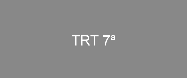 Provas Anteriores TRT 7ª